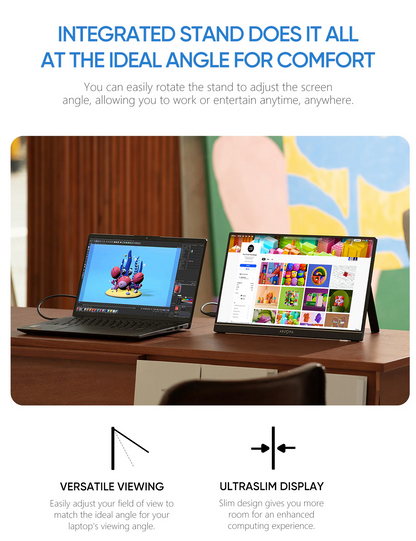 Arzopa A1 Travel Monitor | 15.6” FHD 1080P Display